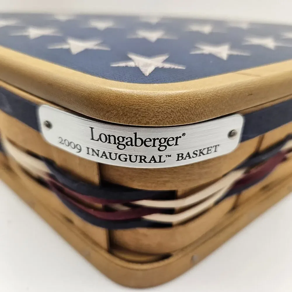 Longaberger 2009 Barack Obama Inaugural Basket with Lid Only No Protector